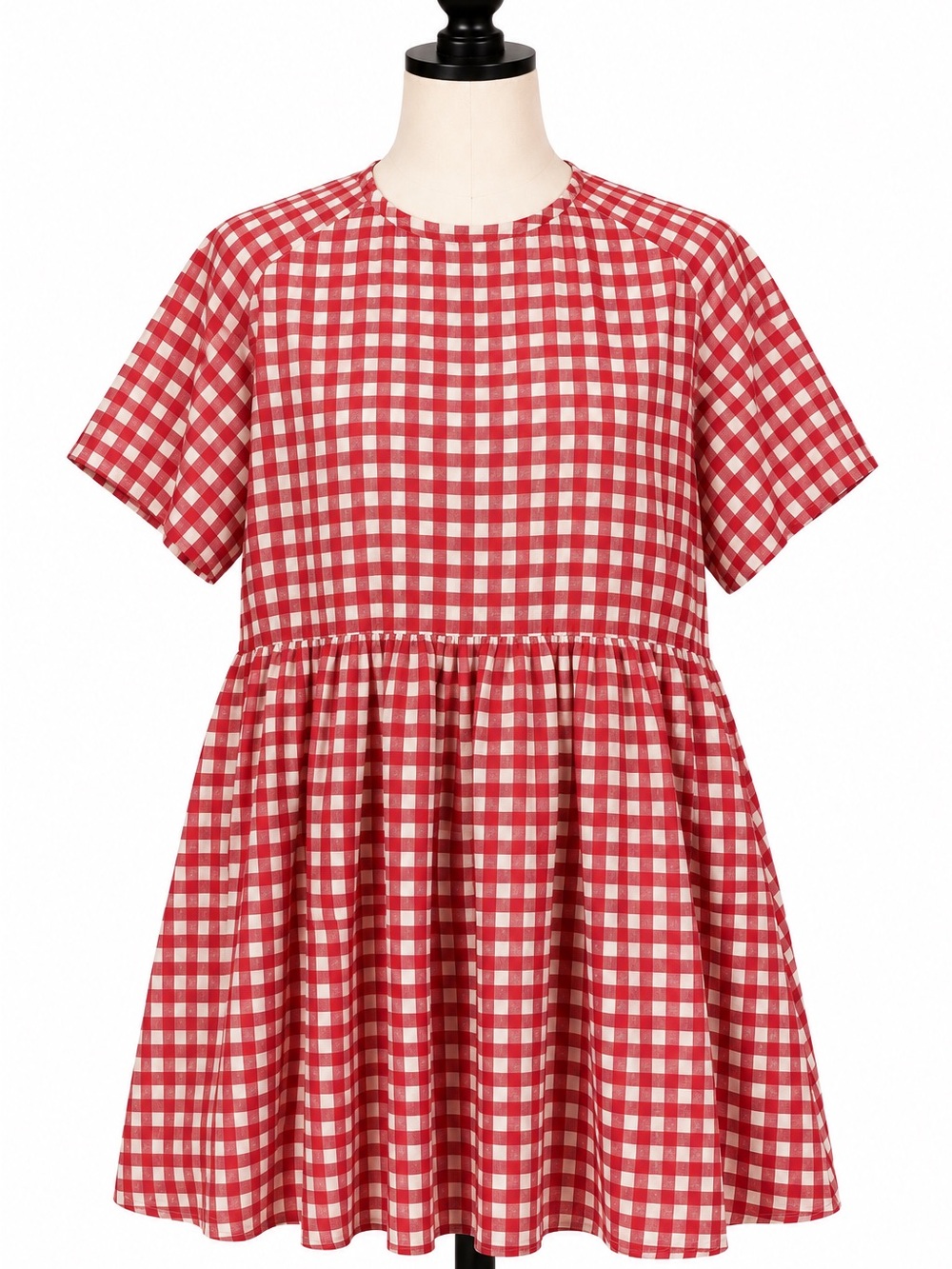 Shiny by Nature Red Gingham Dress